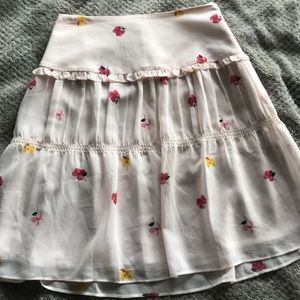 LOFT flower skirt